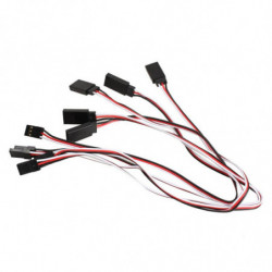 5pcs Massa 300mm Rc Servo Förlängning Sladd Kabel Tråd Leda För Rc Bil Helikopter