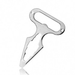 1 St Rost Stål Mång Verktyg Själv Försvar Spikes Utomhus Camping Mång Funktionell Spanner Rycka