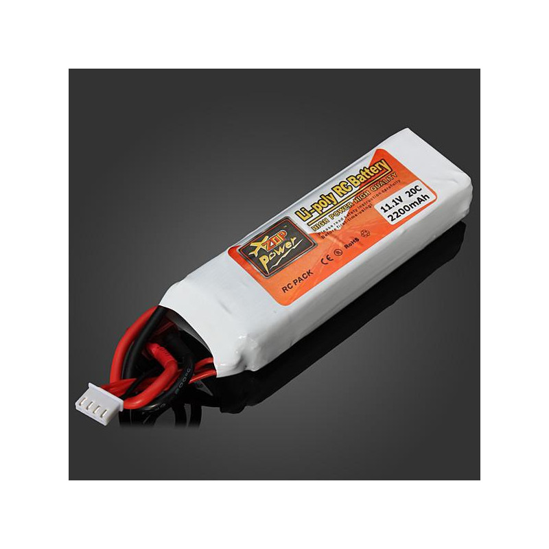 Zop Kraft Lipo Batteri 11 1v 2200mah 20c T Plugg För Rc Helikopter Qudcopter Bil Flygplan