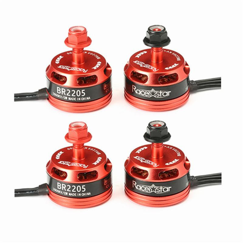 4pack Racerstar Tävlings Ut 2205 Br2205 2600kv 24s Borstlösa Motor Cw Ccw För Qav250 Zmr250 260 280