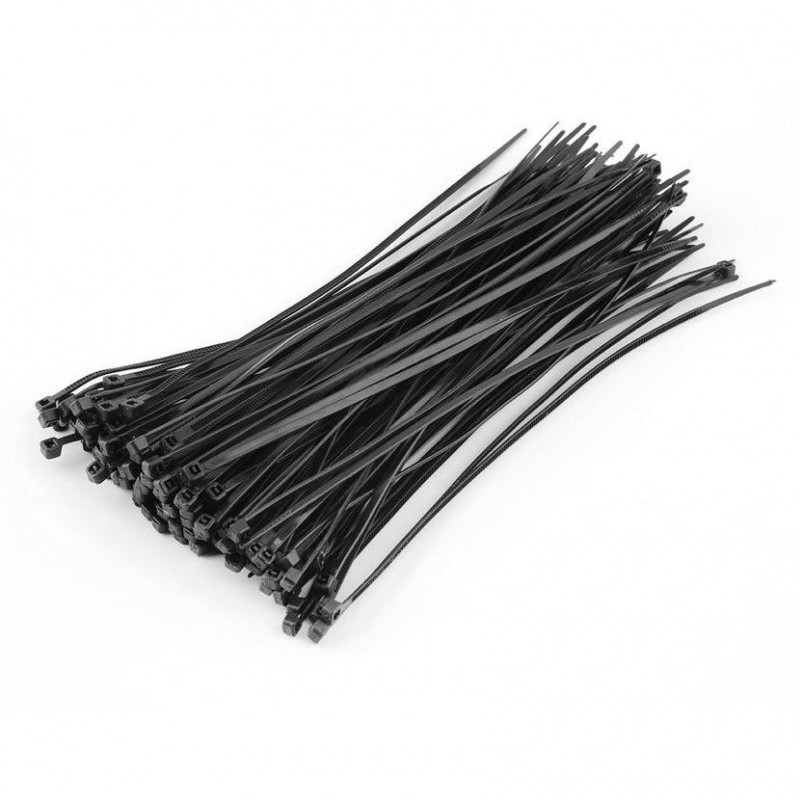 100pcs 8 Inch 3 X 200mm Lon Plast Kabel Slipsar Blixtlås Fästa Tråd Slå In Rem