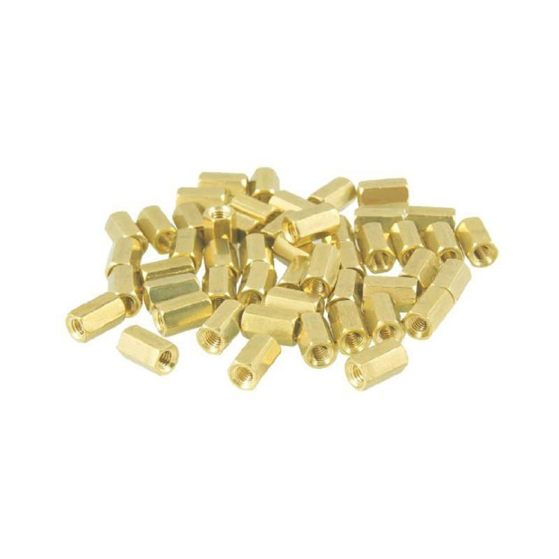 Drottning 50 St Metall Hex M3 Kvinna Skruva Pcb Standoff Distanser 8mm Kropp