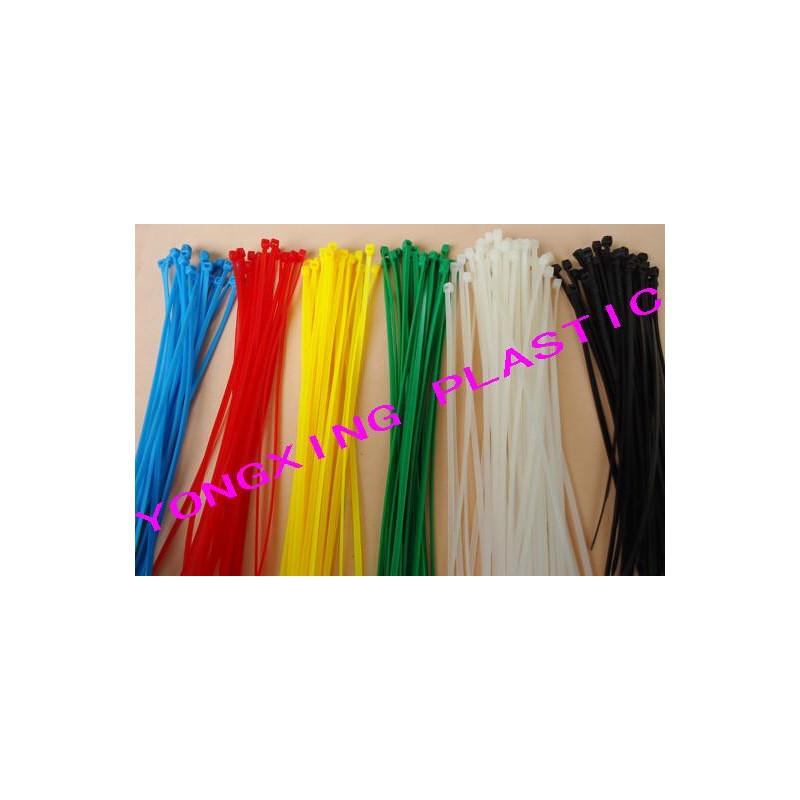 100pcs Massa 2015 100pcs 6 Färg 8 Inch 18lbs 2x200mm Nätverk Lon Plast Kabel Tråd Blixtlås Slips
