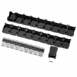 Topp 10 St Micro Usb T Hamn Manlig 5 Stift Plugg Uttag Connector Plast Covers För Diy