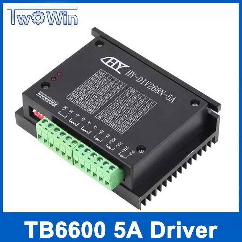 Tb6600 0 25a Cnc Kontroller Stepper Motor Förare Nema 17 23 Tb6600 Enda Axlar Två Fas Hybrid Stepper