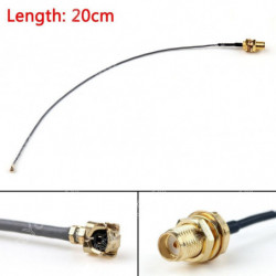 20cm Kabel Sma Kvinna Skott Jack Till Ipx U Fl Pci Kort 1 13mm Hårpiska 8in Rf Jackplug Tråd Connector