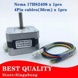 17hs2408 4bly Nema 17 Stepper Motor 42 Motor 42bygh 0 6a Ce Rosh Iso Cnc Laser Och 3d Skrivare