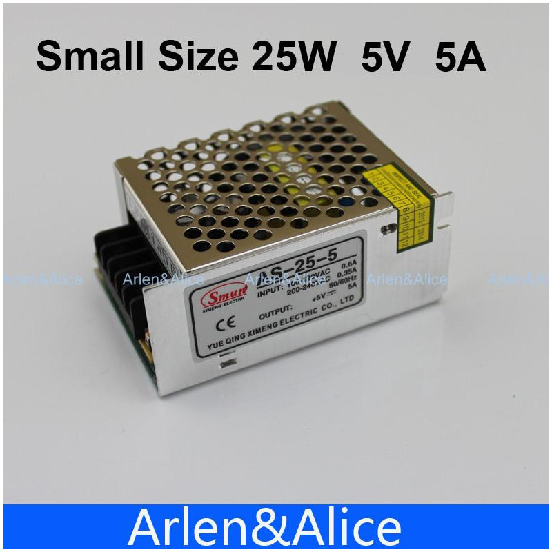 25w 5v 5a Små Volym Enda Oduktion Växlande Kraft Tillförsel För Led Remsa Ljus