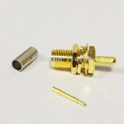 Rp Sma Connector Jack Kvinna Crimp För Rg316 Kabel Ssist Tråd Connector