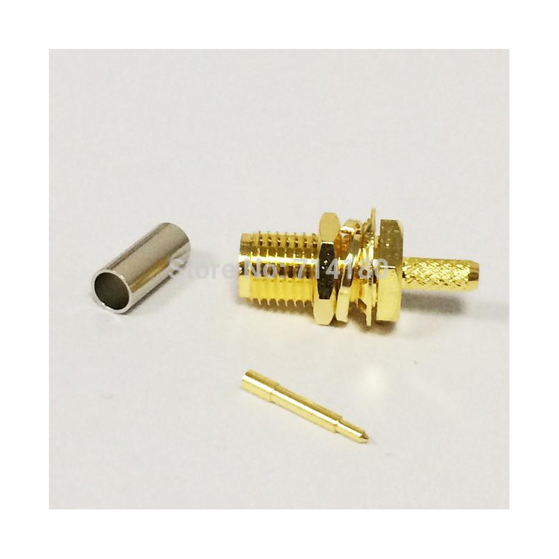 Rp Sma Connector Jack Kvinna Crimp För Rg316 Kabel Ssist Tråd Connector