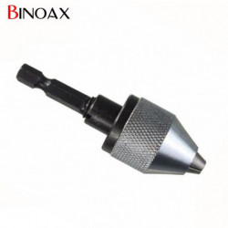 Binoax 1 4 0 3mm6 5mm Snabbt Byta Elektrisk Kvarn Keyless Borra Bit Chuck Keyless Borra Chuck Hex Skaft