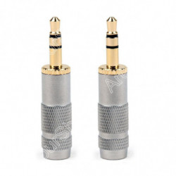 2pcs Guld Plated Stereo 3