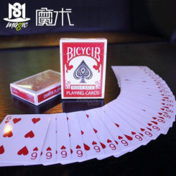 Magi Kort Svengali Däck Atom Spelar Kort Magi Tricks Stänga Upp Gata Skede Magi Tricks Unge Barn Pussel