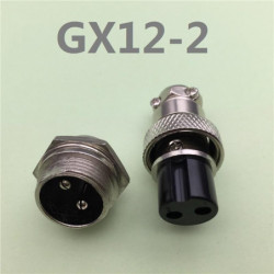 1 St Gx12 2 Stift Manlig Kvinna 12mm Tråd Panel Connector Flyg Plugg L88 Gx12 Cirkulär Connector Uttag