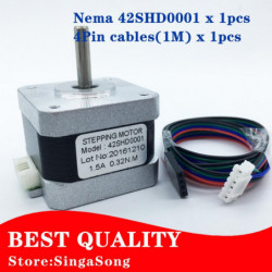 Nema 17 Stepper Motor Bipolär 4 Leads 34mm 12v 1