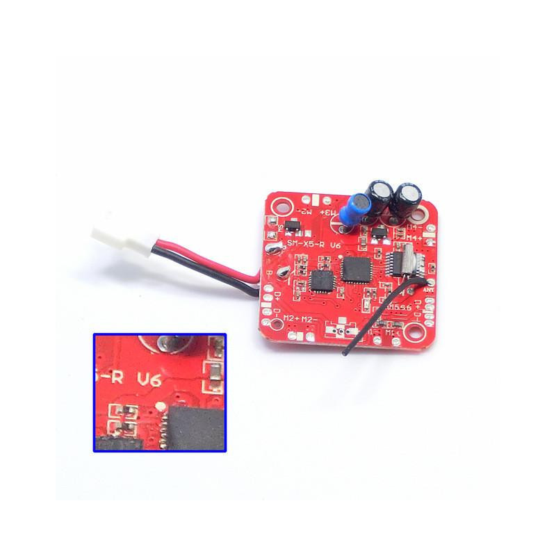 V6 Syma X5c10 X5c1 X5c Pcb Mottagare Styrelse 2 4g 4ch 6axis Rc Helikopter Quadcopter Drönare Reserv