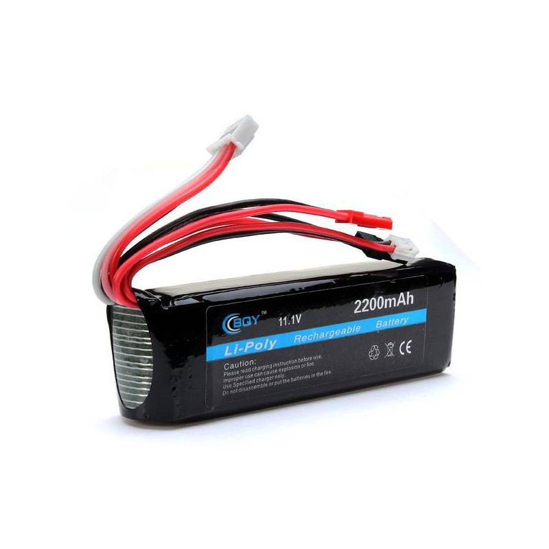 Bqy Kraft 11 1v 2200mah Lipo Batteri För Rc Sändare C305