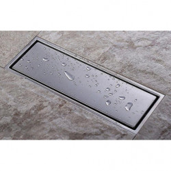 304 Fast Rost Stål 300 X 110mm Fyrkant Antiodour Golv Dränera Badrum Osynlig Dusch Golv Dränera Dr053