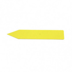100 St Plast Växt Utsäde Etiketter Pott Markör Barnkammare Trädgård Insats Tags 10cm X 2cm Gul