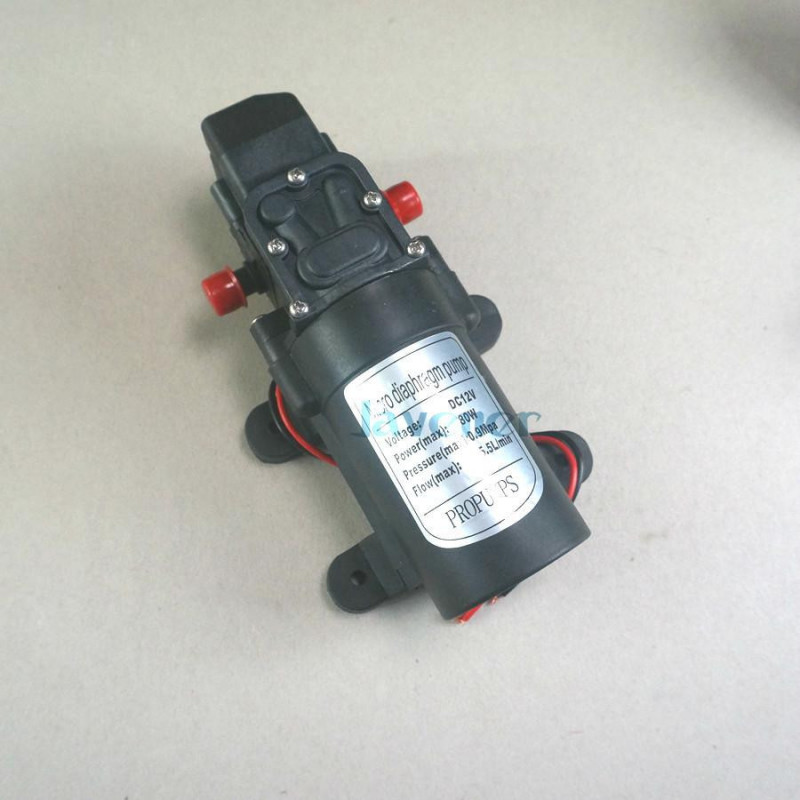 Likström 12v 80w Micro Membran Vatten Pump Självsugande Booster Pump Automatisk Växla 330l H Y7