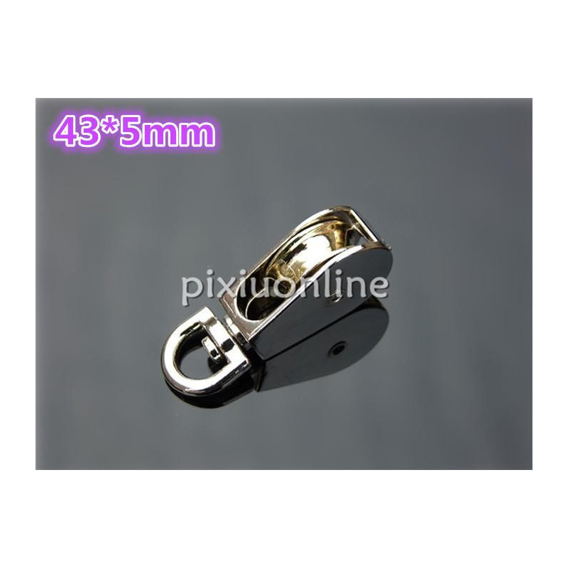 1 St K798 Små Zink Legering Fast Remskiva 43 X 5mm Enda Remskiva För Diy Modell Tillverkning