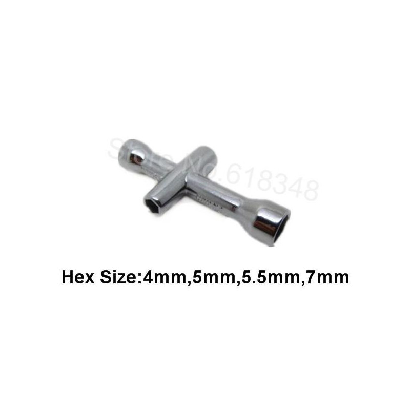 4mm 5mm 5 5mm 7mm Små Korsa Skiftcklar Underhåll Hjul Verktyg Ärm Hex För Rc Bil Hsp 80132