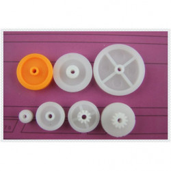 Diy 7pcs Uppsättning Plast Mini Bälte Hjul Ställer För Modell Passande