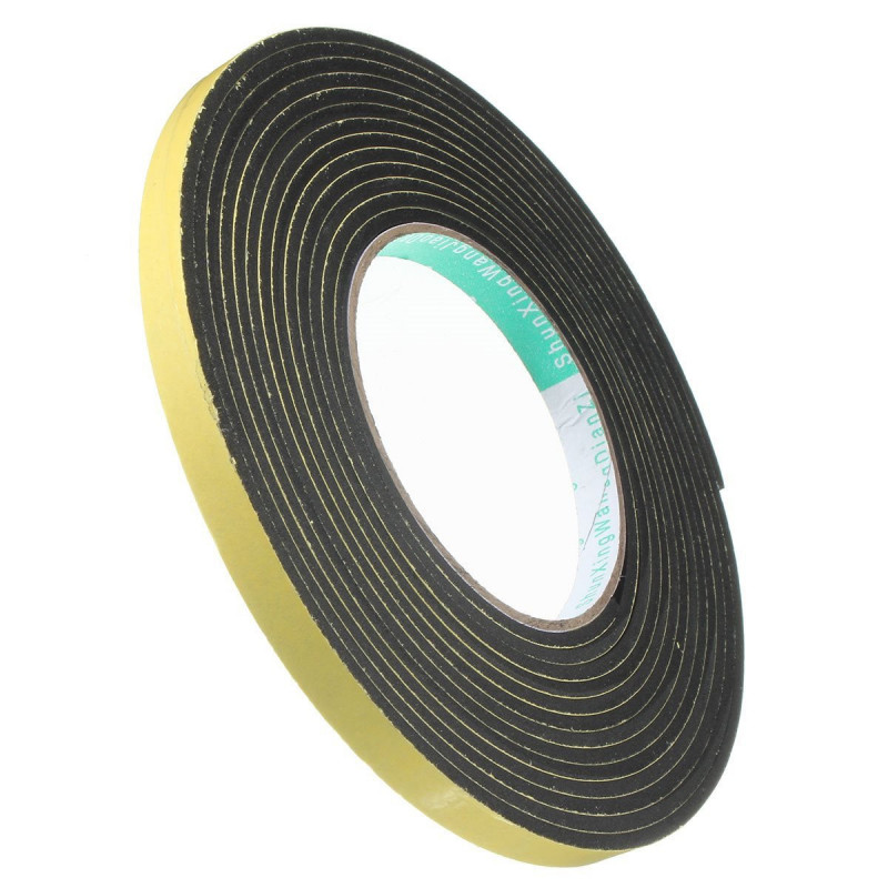 5x15mm 3meter Enda Dubbelsidig Lim Universell Väder Stripp Svamp Täta Remsa Epdm Gummi Tejp Dörr Täta