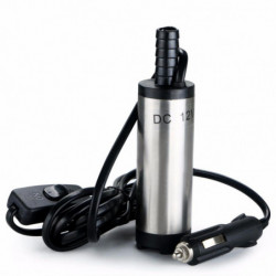 Bärbar Likström 12v Dränkpos Trunc Överföra Pump 38mm Vatten Olja Diesel Bränsle Överföra Cigarett