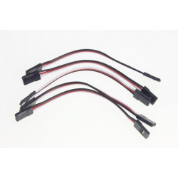 F02195 5pcs 10cm Servo Mottagare Förlängning Leda Tråd Kabel M M För Kk Mk Mwc Apm Flyg Kontroller