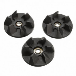3pcs 38mm Svart Ersättning Del Gummi Redskap Koppling Omvänd Gängpos Trunc Blandare Kör Lätt Till