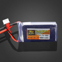 Zop Kraft 11 1v 1500mah 30c Lipo Batteri Ec3 Plugg