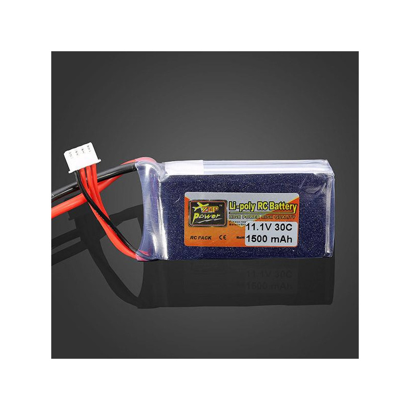 Zop Kraft 11 1v 1500mah 30c Lipo Batteri Ec3 Plugg