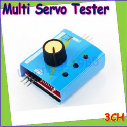 1 St Mång Servo Testare 3ch Ecs Konsistens Fart Controler Kraft Kanaler Ccpm Meter Ssist Släppa