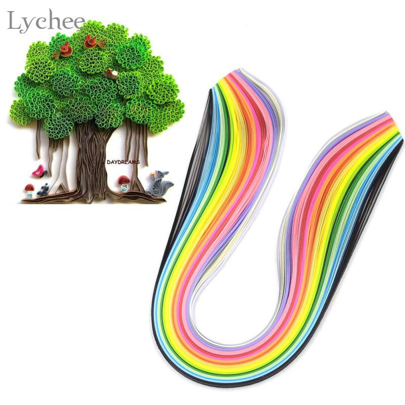 160 Bitar 3mm Mång Färg Quilling Papper Diy Verktyg Rullande Papper Scrapbooking Papper Hantverk Blandad