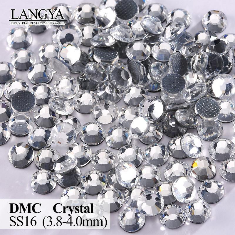 Ss16 1440pcs Kristall Klar Dmc Platt Rygg Fixera Strass 3