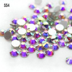 Ss4 1 51 7mm Crystal Ab 1440pcs New Deals 3d Glue On Flat Back Nail Art Non Hotfix Rhinestones Nail Art