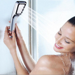 Pvivlis Dusch Badrum Dusch Huvud Handheld Vatten Sparande Hög Ssure Dusch Huvud Regn Fyrkant Krom Plated