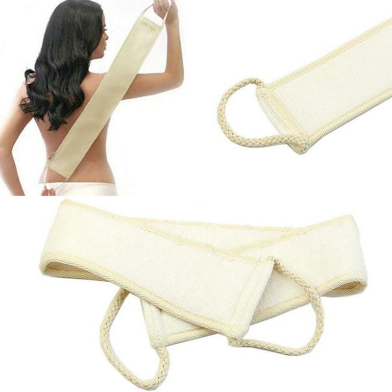 Luffa Loofa Tillbaka Skrubba Rem Bad Dusch Kropp Tvätta Rena Rengöring Scrubber Verktyg