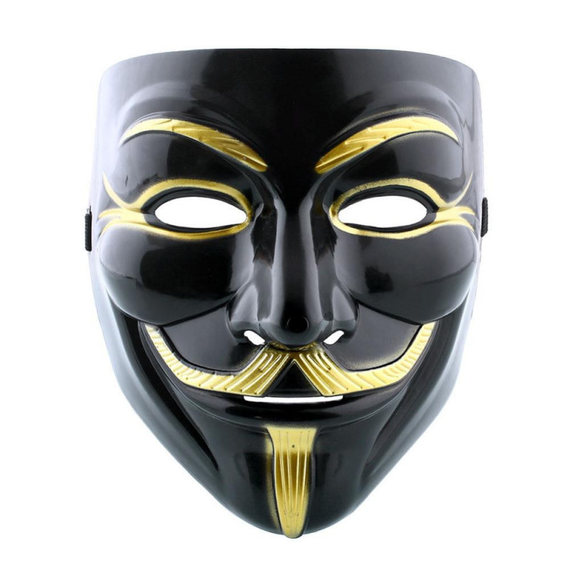 Häftigt Cosplay Mask V För Vendetta Mask Anom Film Kille Fawkes Halloween Maskerad Fest Ansikte Kostym