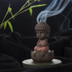 Kreativ Zen Kon Spole Rökelse Brännare Hållare Lotus Tallrik Hem Dekor Levande Rum Ugn Dekoration