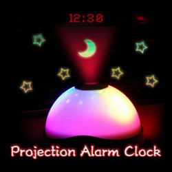 Ls4g Starry Digital Magi Led Utsång Larm Klocka Natt Ljus Färg Skiftande Horloge Reloj Despertador