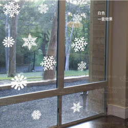 Snöflinga Fönster Glas Sticker Skåp Jul År Dekoration Tapet