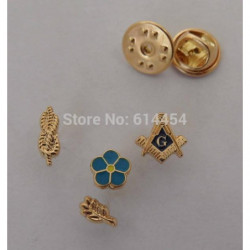 Ett Uppsättning Av 4 Pcs Mini Murar Slag Pins Bricka Murare Murare M2 GlÖmma Mig Inte