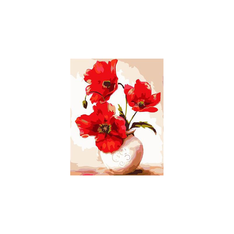 Ramlösa Bild Målning Av Tal Vägg Konst Diy Digital Duk Olja Målning Handarbete Av Blomma 40 X 50cm