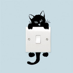 Härlig Söt Liten Katt Växla Klistermärken Hem Dekoration Vägg Dekaler Mural Konst Posters Vil Diy