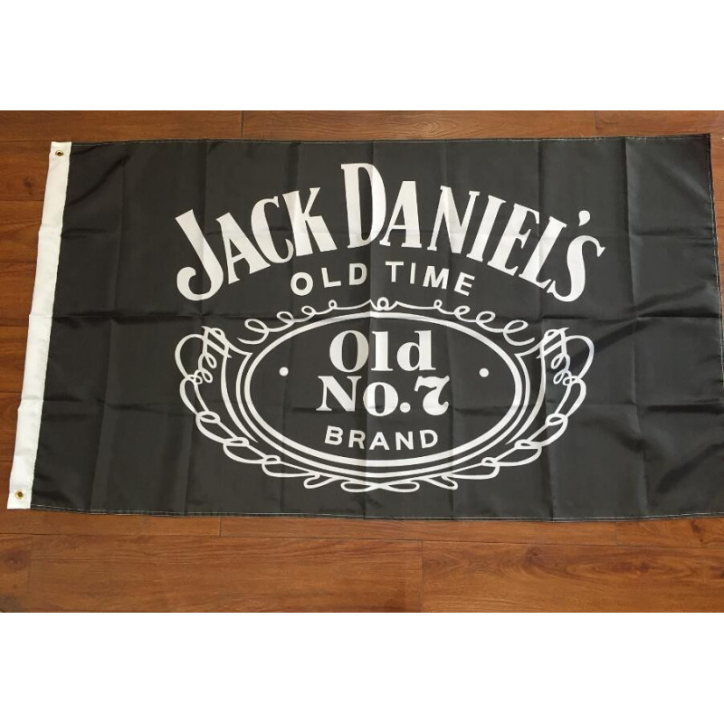 Lycklig Timme 90x150cm Jack Daniels Whisky Bar Flagga Dekoration Digital Utskrift Spänne