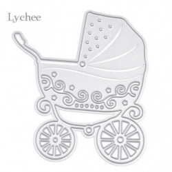 Bebis Sittvagn Metall Skärande Dies Schabloner Diy Scrapbooking Dekorativ ägling Mapp Kostym Papper