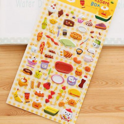 Sst X 1 Ark 39 Snacks Mat 39 Tecknad Serie Barn Leksaker 3d Sticker Diy Söt Dagbok Dekoration Scrapbooking