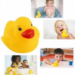 Rolig Bebis Bad Leksaker Mjuk Gummi Pipig Ducky Djur Leksak Säkerhet Bebis Bad Badkar Leksak